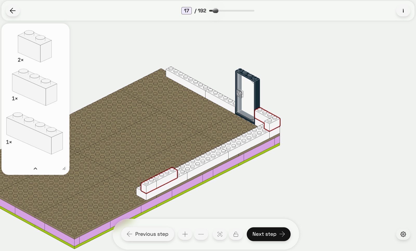 Ukázka OneMoreStud: 3D model kostkové stavby k otočení na tabletu